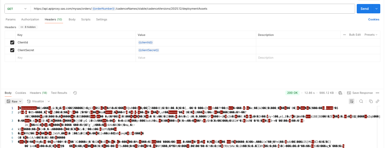Request Deployment Assets